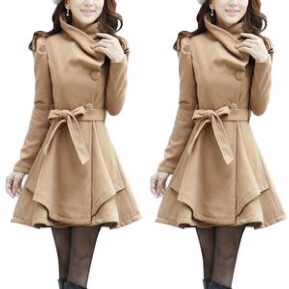 Women’s Winter Wool Wrap Coat Jacket
